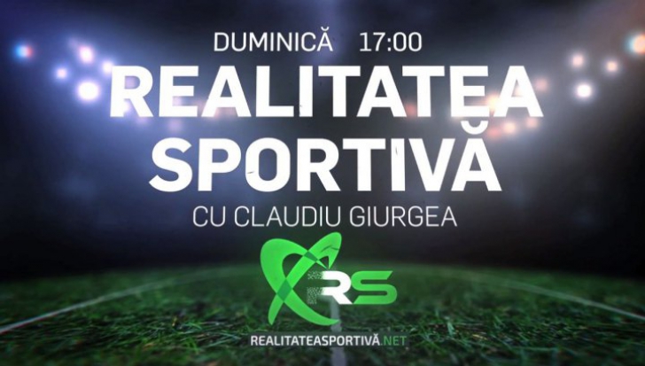 Invitați surpriză în cadrul unei noi ediții de colecție Realitatea Sportivă, de la ora 18:00, la Realitatea Plus!