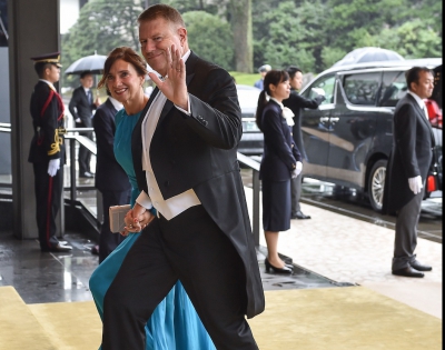 Klaus și Carmen Iohannis, la Palatul Imperial din Tokyo