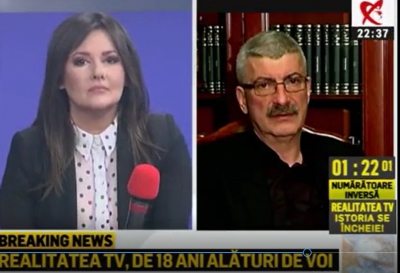Silviu Prigoană, în ultima emisiune de la Realitatea TV