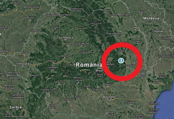 Cutremure în România și în alte două țări vecine