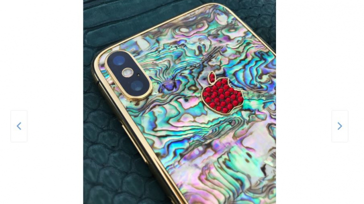 Cel mai scump iPhone de pe eMAG e placat cu aur si are piele de crocodil sau de rechin si e roz