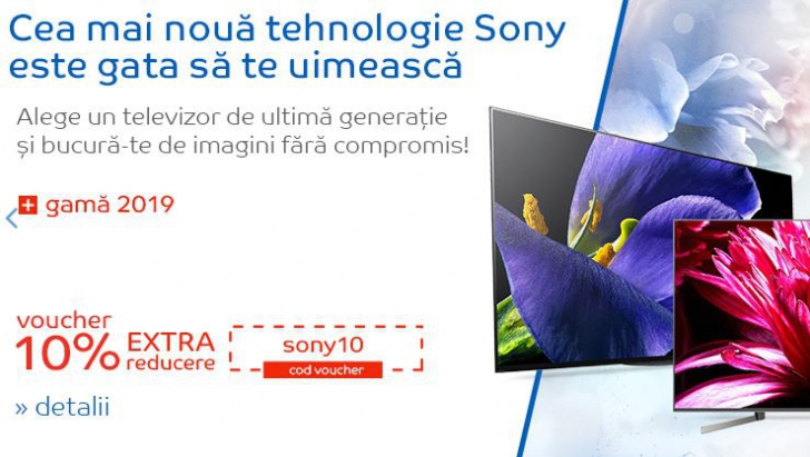 eMAG - Oferte avantajoase pentru televizoarele Smart de la Sony