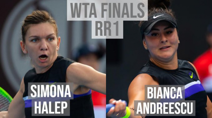 LIVE VIDEO BLOG | Simona Halep vs Bianca Andreescu, după ora 14.00. Bianca își întâlnește idolul!