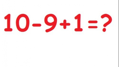 Cât fac 10-9+1=? Această problemă de matematică a revoltat Facebook-ul