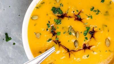 Supă cremă de dovleac. Rețetă vegană 