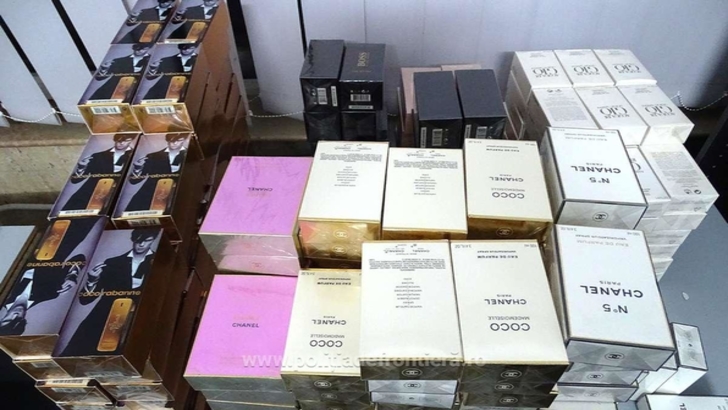 Parfumuri contrafăcute, confiscate de polițiștii din Calafat. Cum a fost prins polonezul