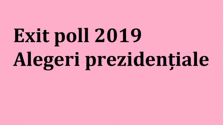 Exit poll 2019 alegeri prezidențiale