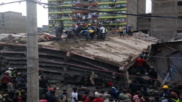 Clădire prăbușită în Nairobi, Kenya