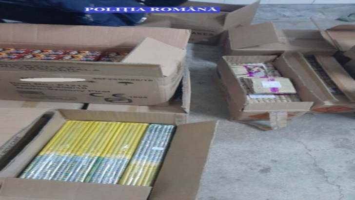 1.500 kg de materiale pirotehnice, confiscate de polițiști