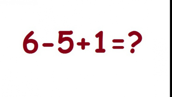Cât fac 6-5+1=? Această problemă de matematică a revoltat internetul