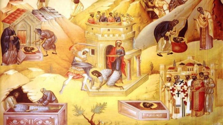 24 februarie. Întâia și a doua aflare a capului Sf. prooroc Ioan Botezătorul