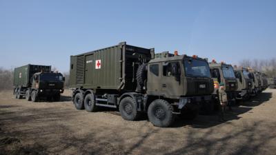 Fără precedent. Armata română face un spital în 5 zile. Primele imagini / Foto: Inquam Photos / Octav Ganea 
