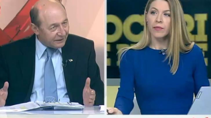 Traian Băsescu, la Realitatea PLUS: ”Îmi pare rău de doamna Pintea! Îmi pare rău că unei femei bolnave i se dă arest la Beciul Domnesc”
