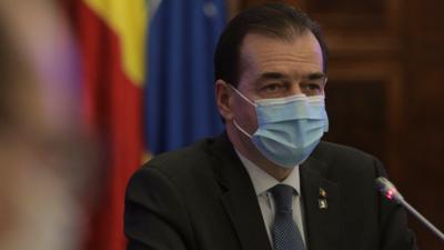 Prima ședință a Comitetului Național pentru Situații de Urgență la trecerea în starea de alertă, condusă de premierul Ludovic Orban Foto: Inquam Photos/Octav Ganea