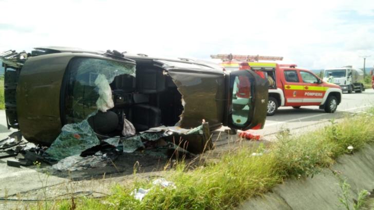 FOTO | Accident grav în județul Cluj, o femeie a ajuns la spital