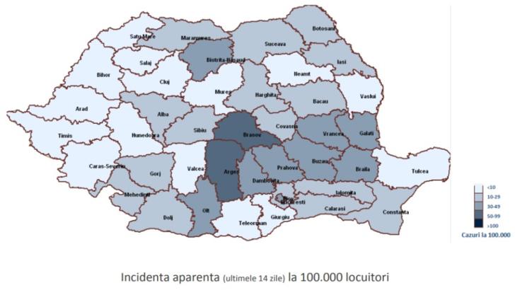 OFICIAL Cea mai mare creștere săptămânală a cazurilor de coronavirus în România de la începutul epidemiei. Care sunt județele roșii Foto: Pixabay.com