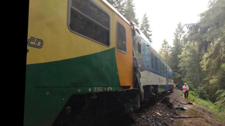 Grav accident feroviar în Cehia Foto: Twitter.com