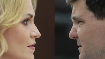 Gabriela Firea vs. Nicusor Dan/ Arhivă Foto 