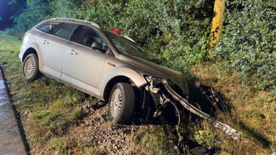 Gest șocant în Germania, un șofer român a murit după ce a lovit, intenționat, un alt autoturism ( Foto: Rosenheim24.de)