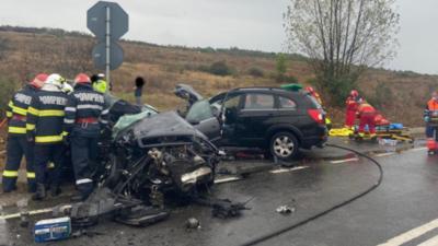 Grav accident în jud. Sălaj: un mort și patru răniți Foto: ISU Sălaj