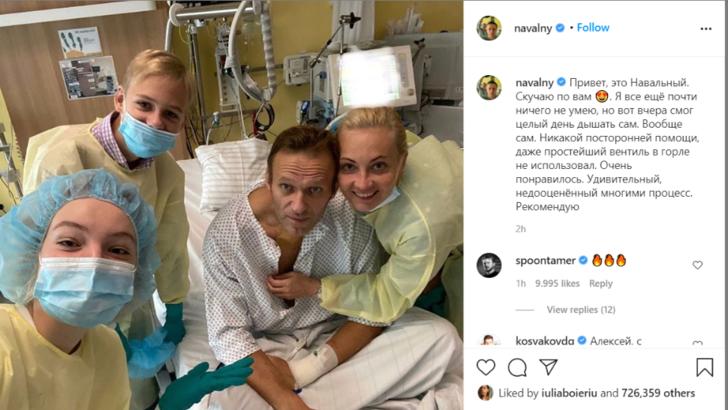 Activistul rus Aleksei Navalnîi se recuperează: "Am putut să respir singur toată ziua" 