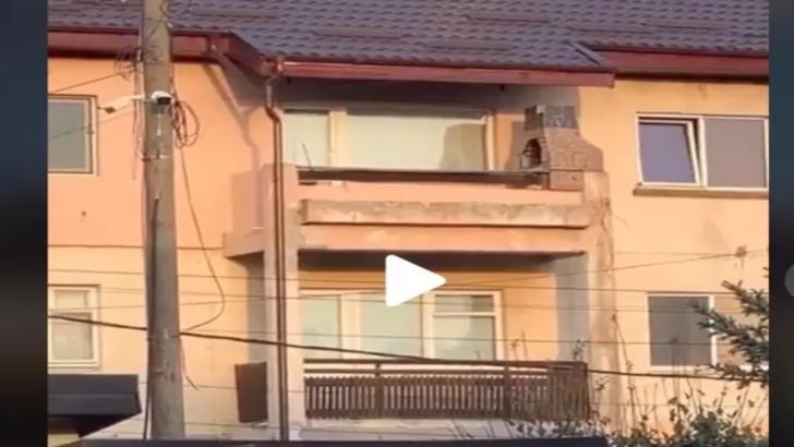 VIDEO - Ce a putut să-și facă un român în balcon. Doar la noi în țară vezi așa ceva
