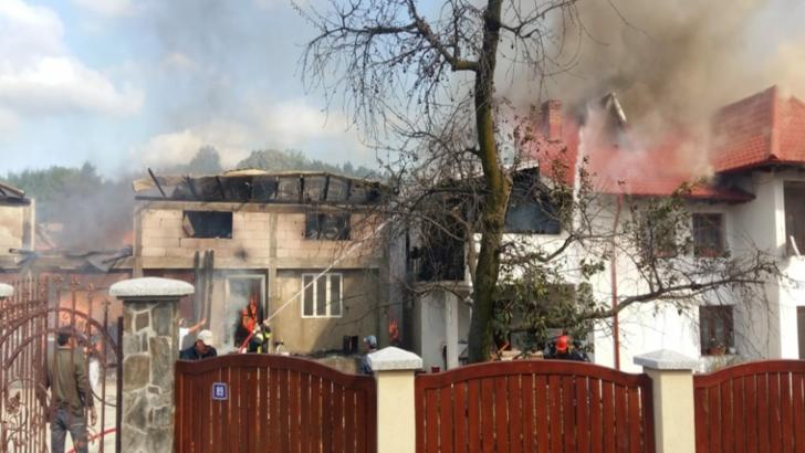  Incendiu violent în județul Botoșani