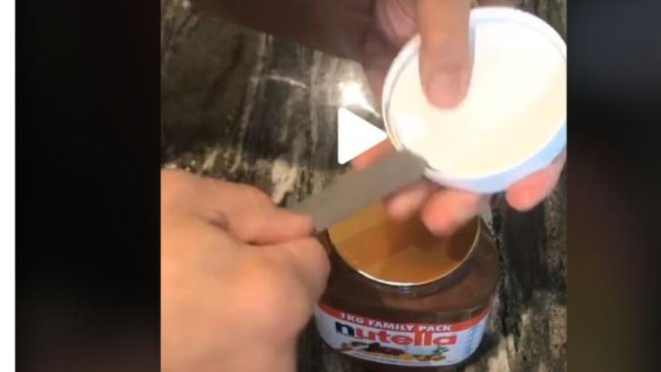 VIDEO - Ce este ascuns în capacul fiecărui borcan de Nutella - Foarte puțină lume știe asta