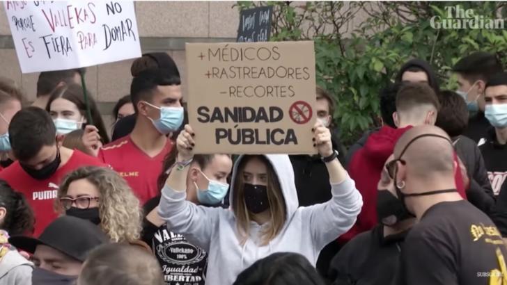 Proteste de amploare anti-COVID în Spania