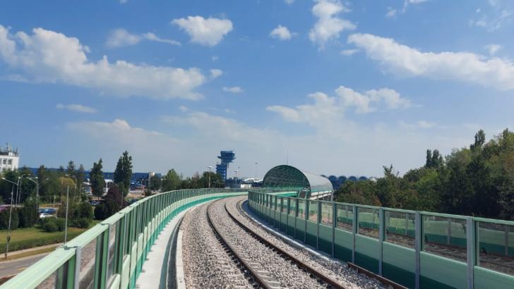 Calea ferată Gara de Nord- Aeroportul „Henri Coandă”, 9 septembrie 2020 Foto: Facebook/CFRInfrastructură