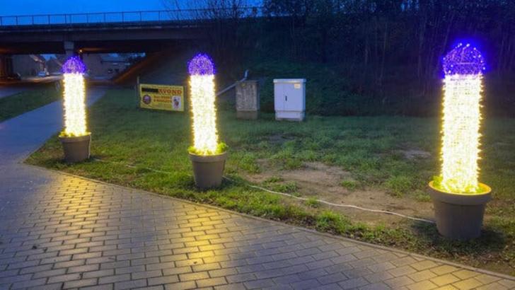 Un oraș din Belgia a montat lumini de Crăciun asemănătoare lumânărilor, însă, „unii oameni văd altceva”
