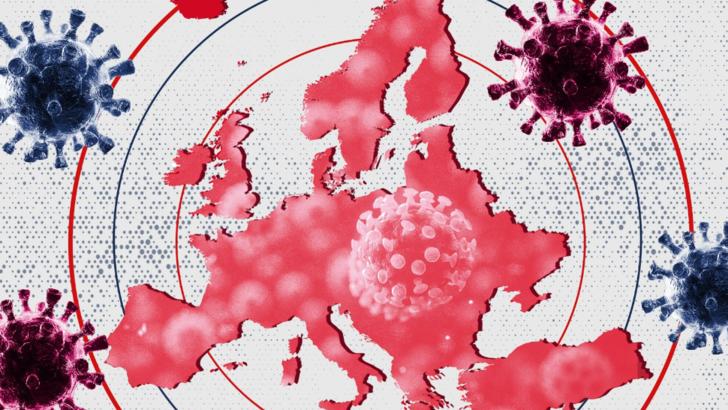cele trei mutații răspândite pe lângă versiunea originală a coronavirusului în Europa