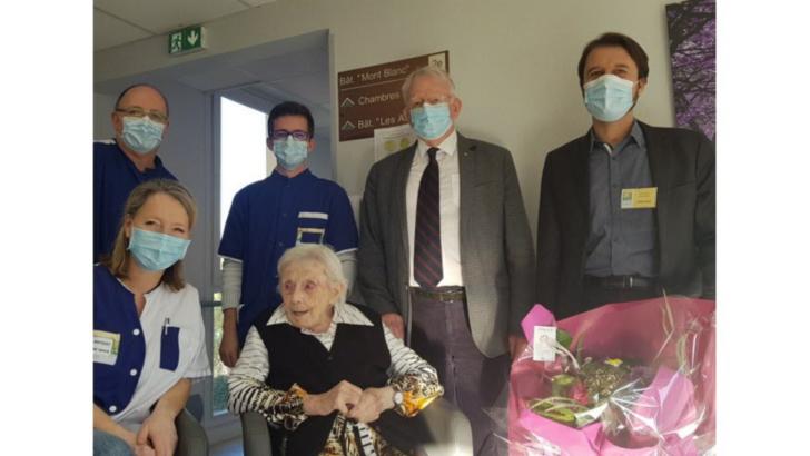 O femeie din Franța a câștigat lupta cu noul coronavirus la 105 ani Foto: LeDauphine.com
