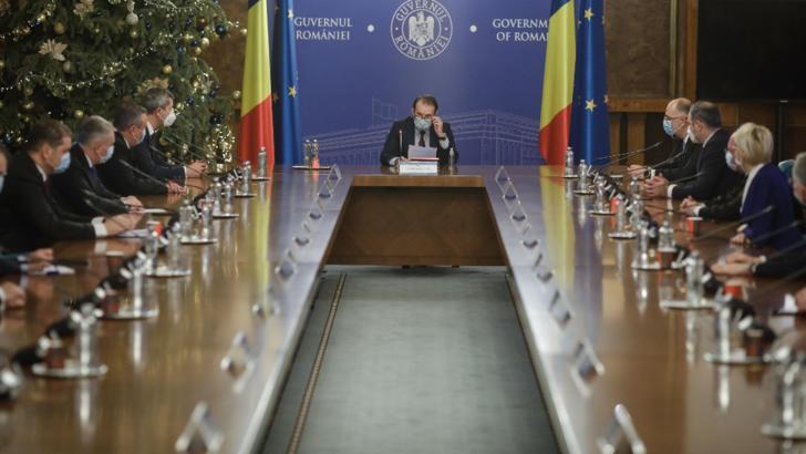 Prima ședință a Guvernului de coaliție condus de premierul Florin Cîțu, 23 decembrie 2020 Foto: Inquam Photos / George Calin 