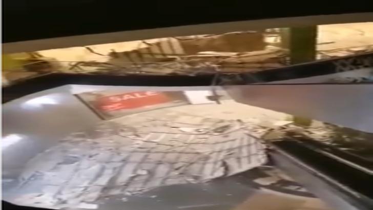 VIDEO/ Panică într-un mall din țară după ce tavanul s-a PRĂBUȘIT