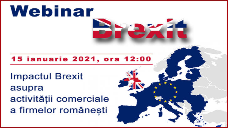 Eveniment online: Impactul Brexit asupra activității comerciale a firmelor românești (P)
