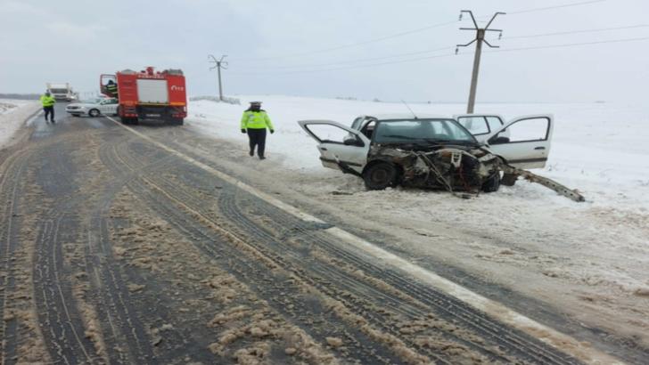 Accident cu patru victime la Hârșova. Copil în comă
