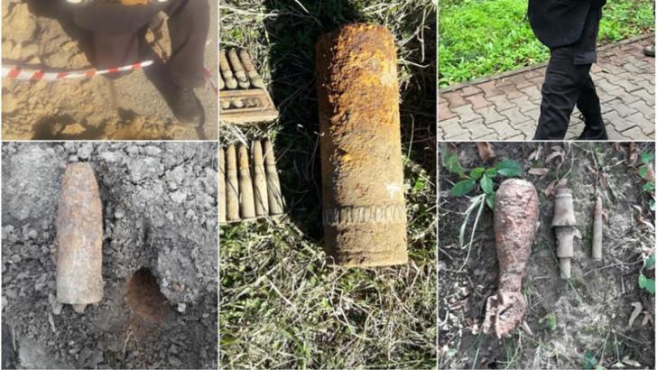 Un căutător de metale prețioase a dat peste muniție din Al Doilea Război Mondial, într-o pădure din Neamț