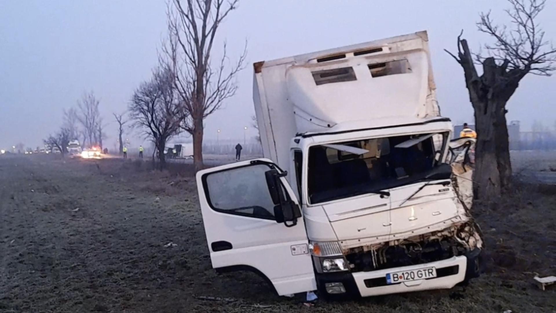 Accident în apropierea localităţii Popeşti-Leordeni