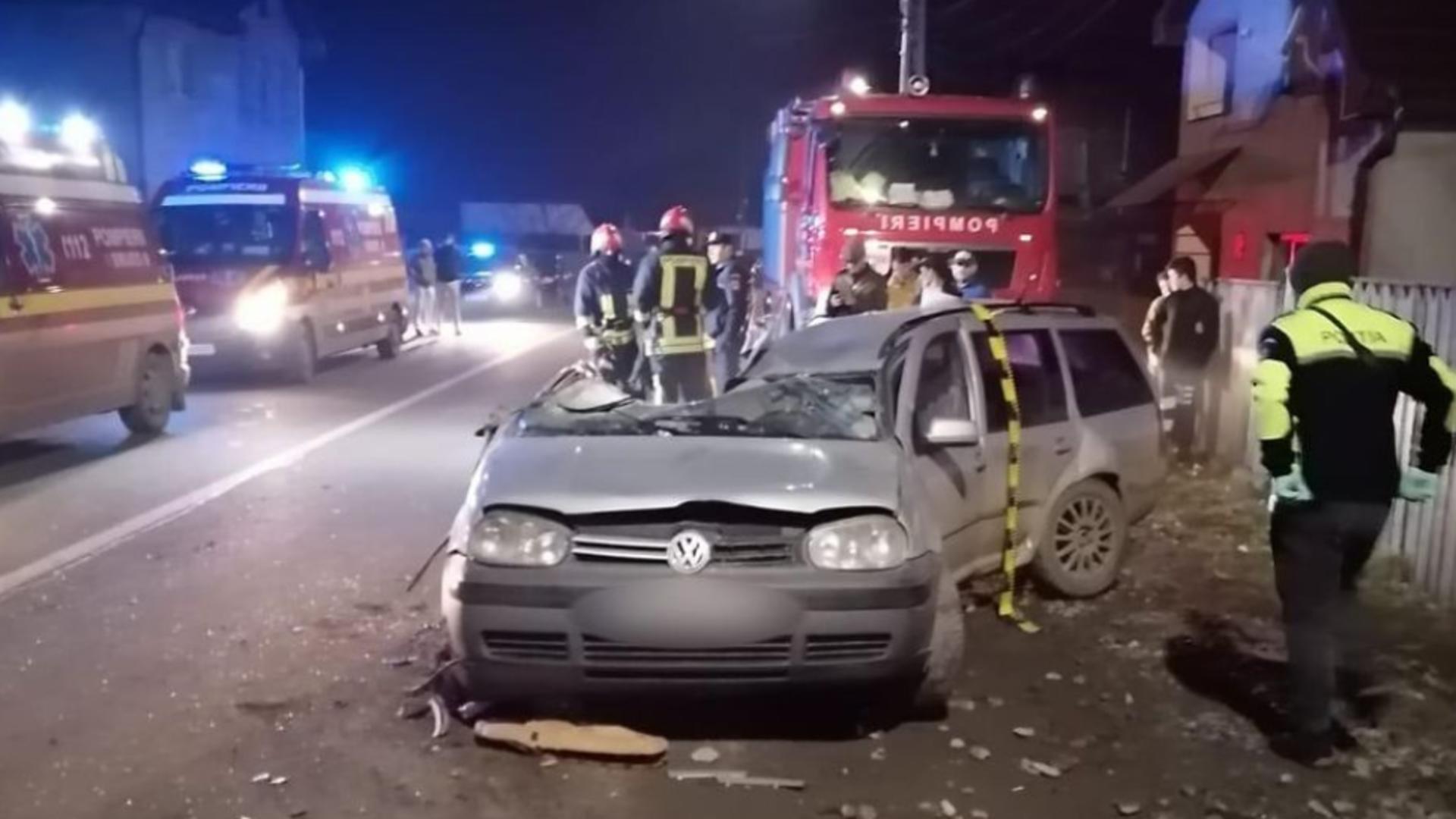 Accident grav Rodna, județul Bistrița-Năsăud Foto: IPJ
