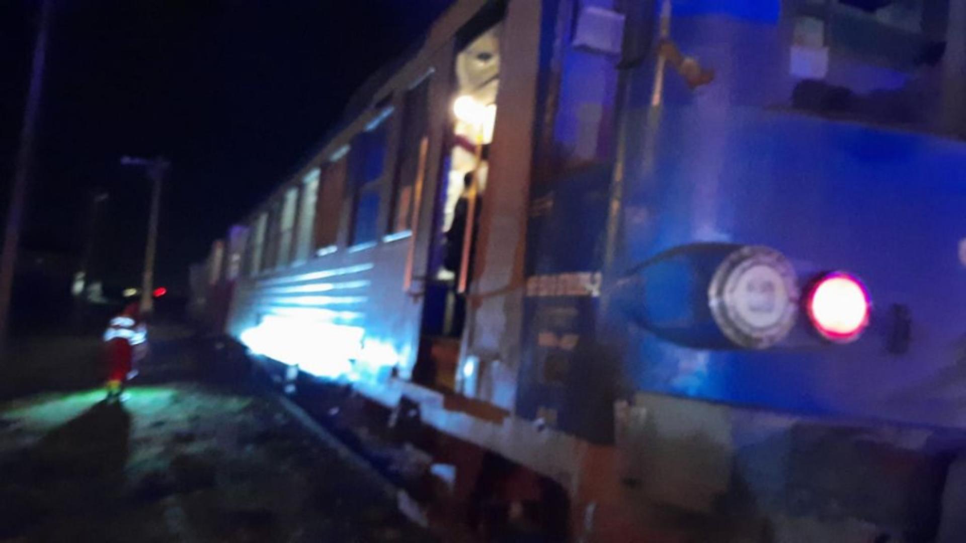 Accident feroviar în apropiere de Timișoara (foto: ISU Banat)