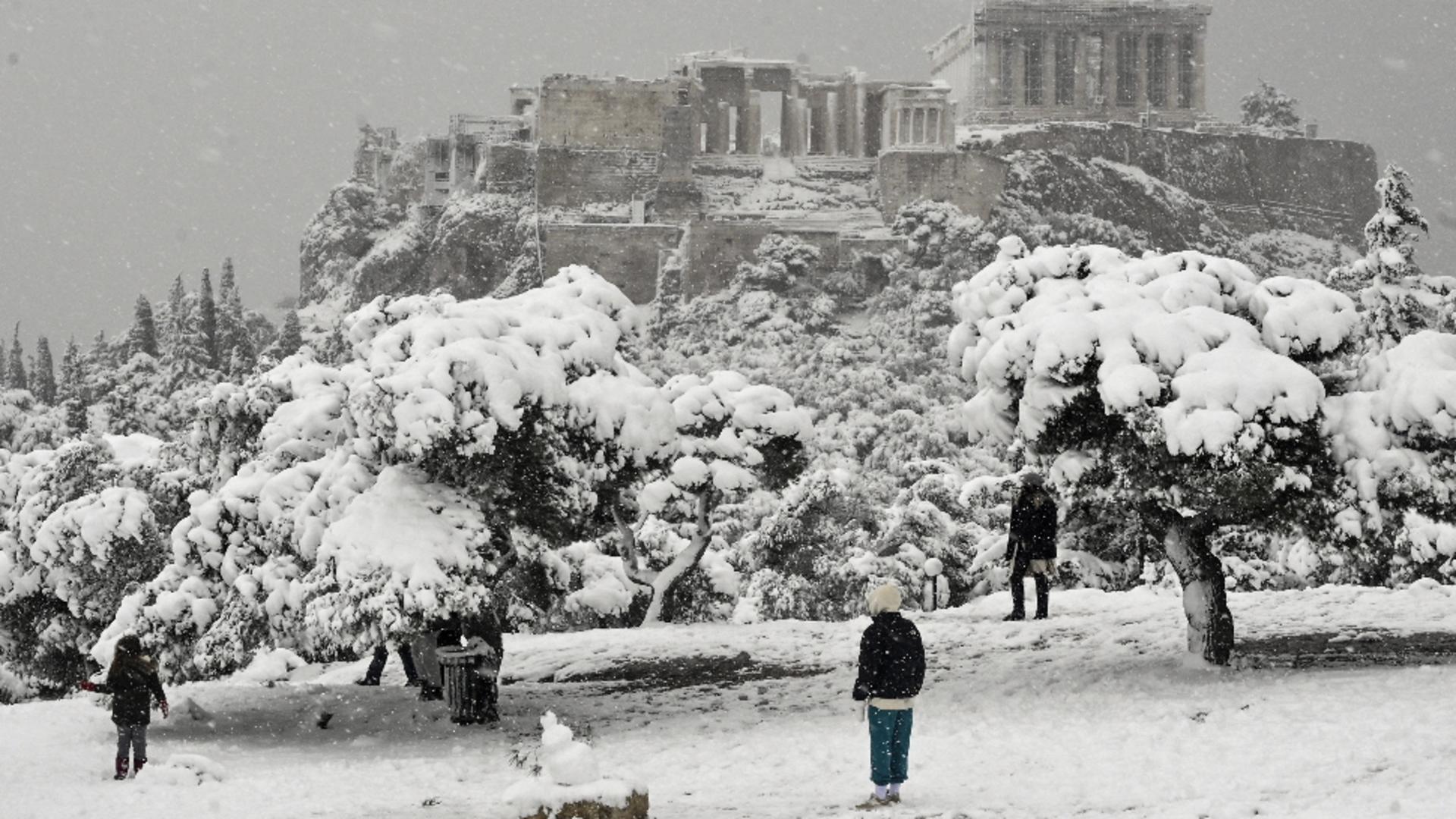 Grecia, lovită de Medeea, cea mai puternică furtună de zăpadă din ultimii 12 ani / Foto: Profi Media Images
