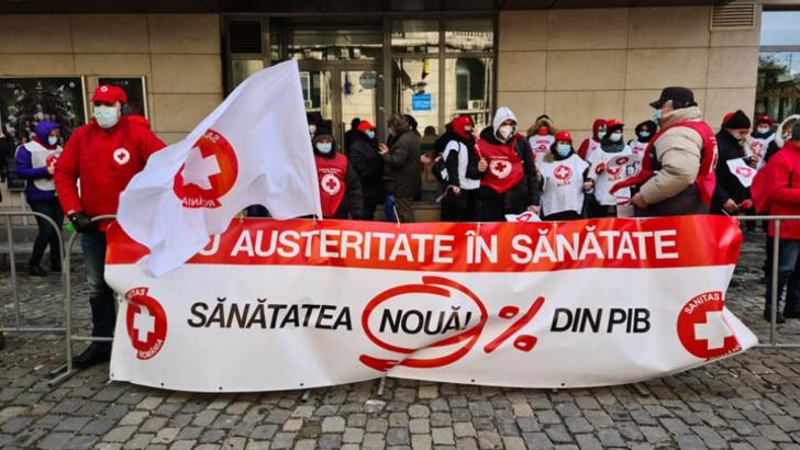 Protest Sanitas. Foto: Facebook