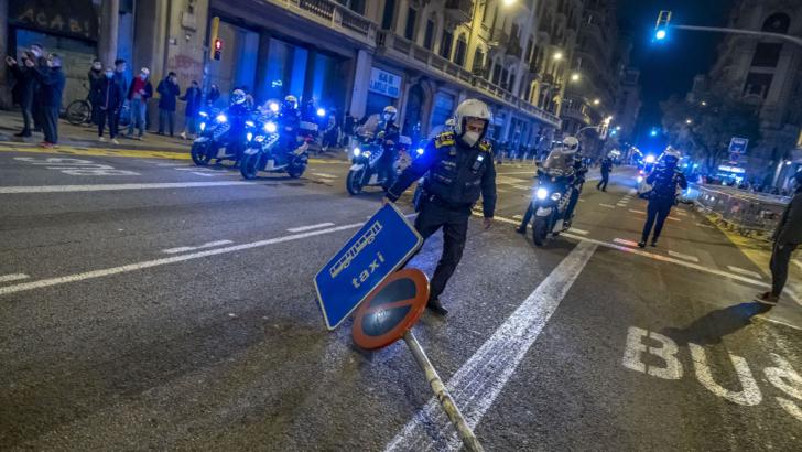 Proteste la Barcelona. Foto: Profi Media