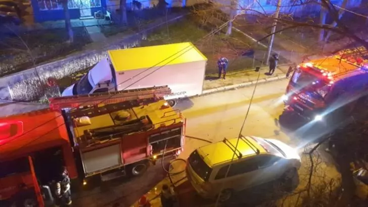 Intervenție pompieri incendiu