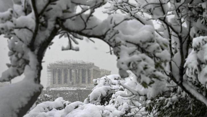 Grecia, lovită de Medeea, cea mai puternică furtună de zăpadă din ultimii 12 ani / Foto: Profi Media Images