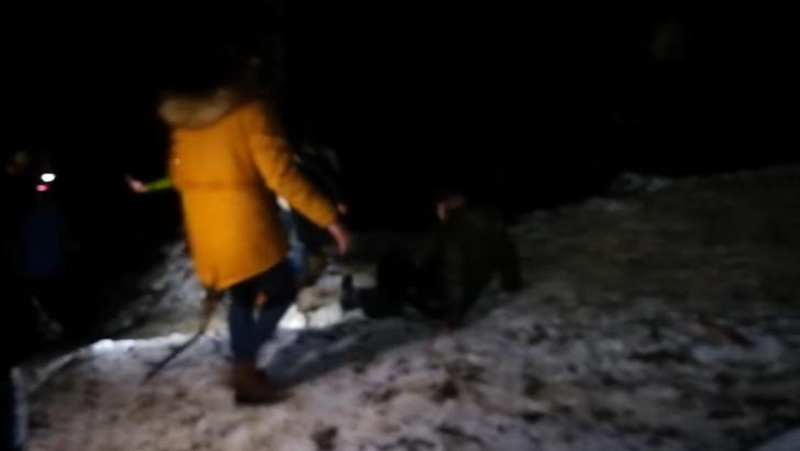 Turiști salvați de la Cascadoarea Urlătoarea Foto: Captură Video Salvamont Bușteni
