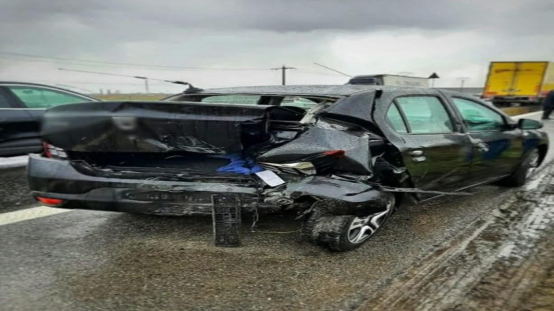 Accident A1 București-Pitești