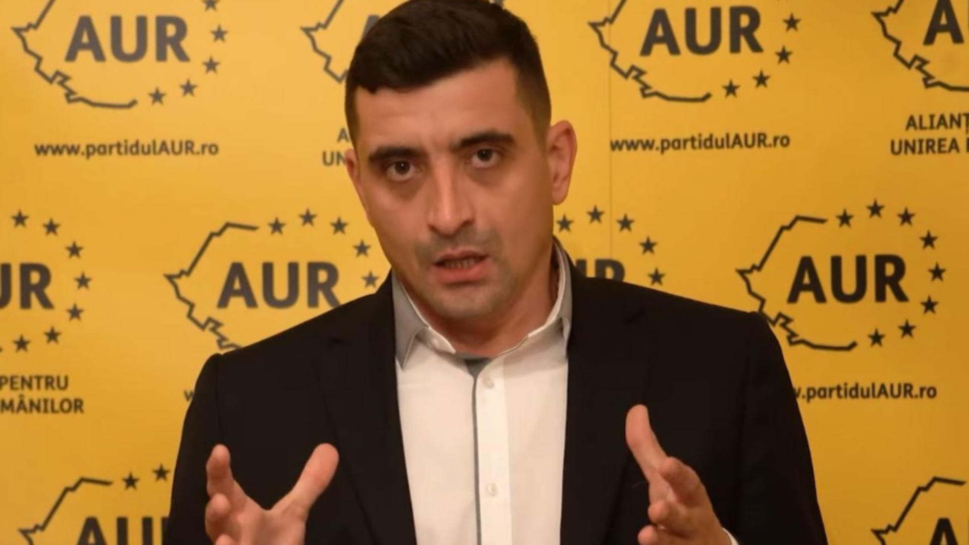 George Simion, condiția FINALĂ a colaborării AUR și PSD pentru căderea Guvernului Cîțu - Nu votăm moțiunea de cenzură