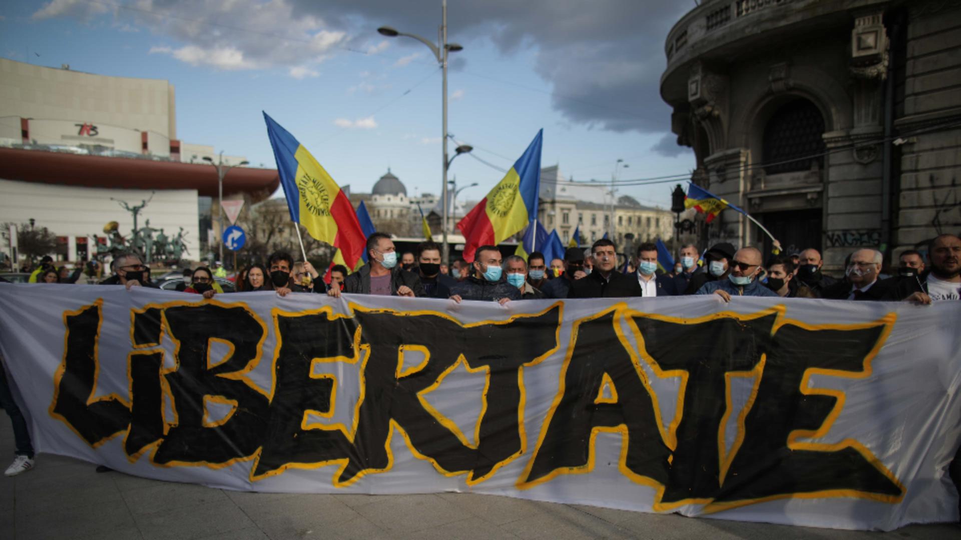 Protest antirestricții Capitală / Foto: Inquam Photos / Octav Ganea